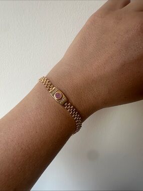 NEW Pretty Bird Jewelry Rose Gold Link Bracelet - removable extender